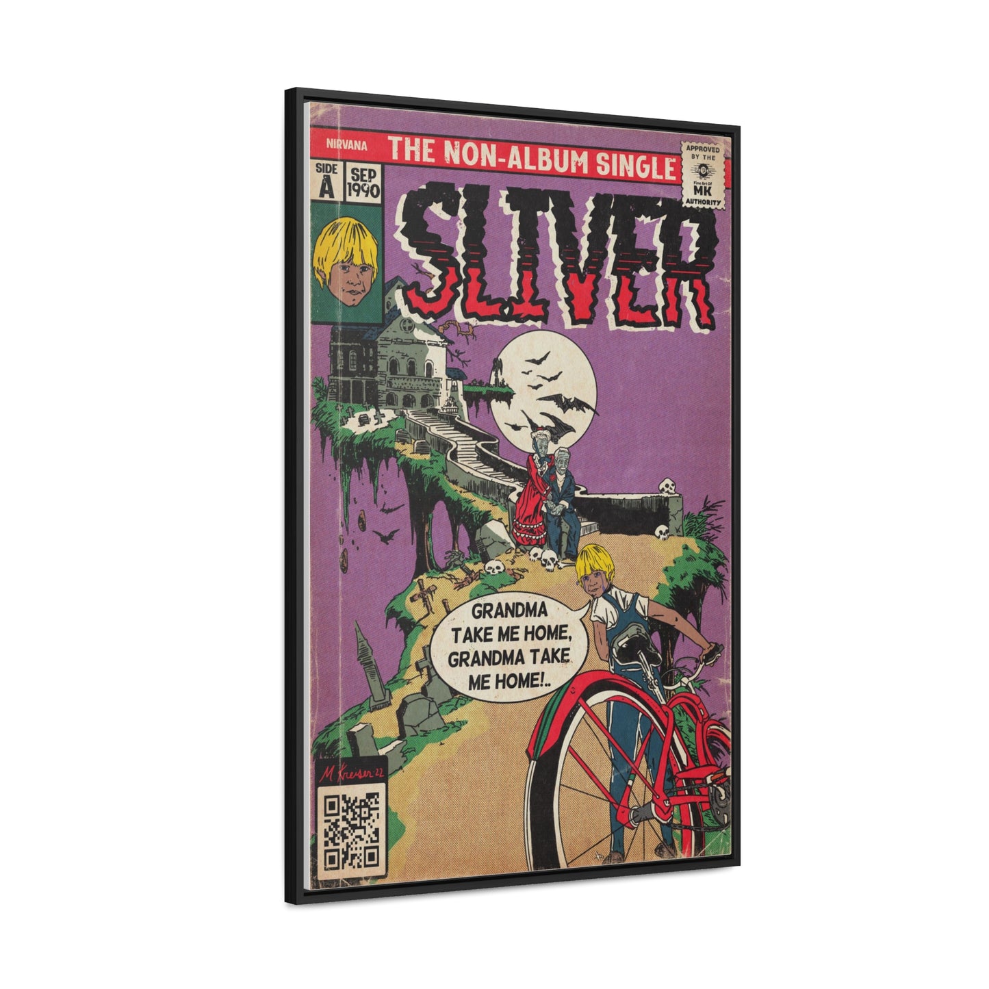 Nirvana - Sliver - Gallery Canvas Wraps, Vertical Frame