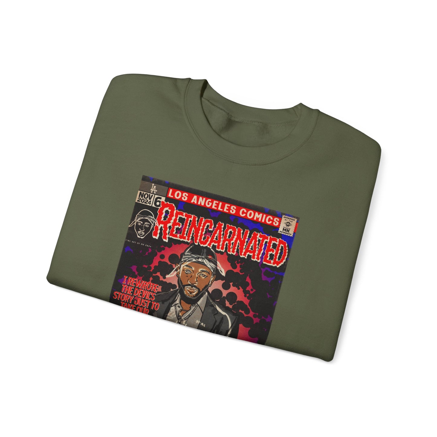 Kendrick Lamar - Reincarnated - Unisex Heavy Blend™ Crewneck Sweatshirt