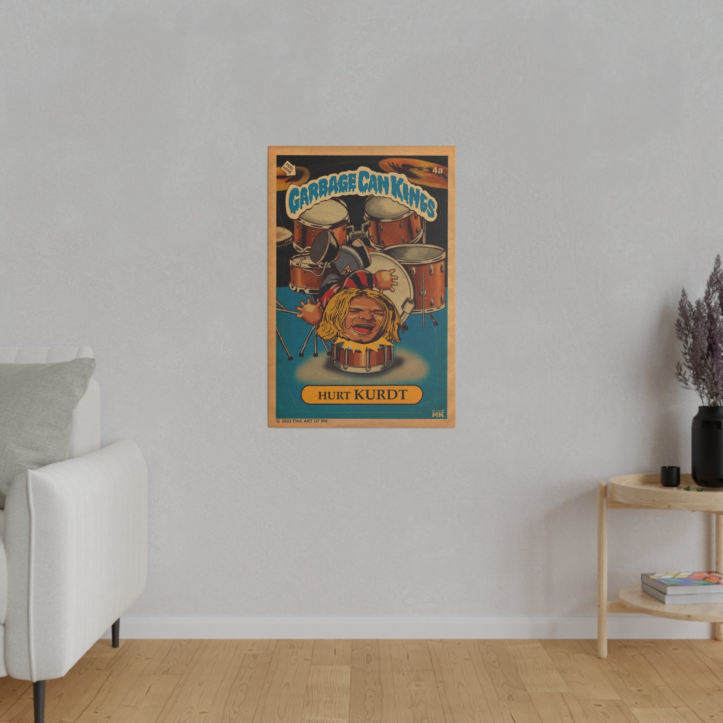 Hurt KURDT - Garbage Can Kings - Nirvana - Matte Canvas, Stretched, 0.75"