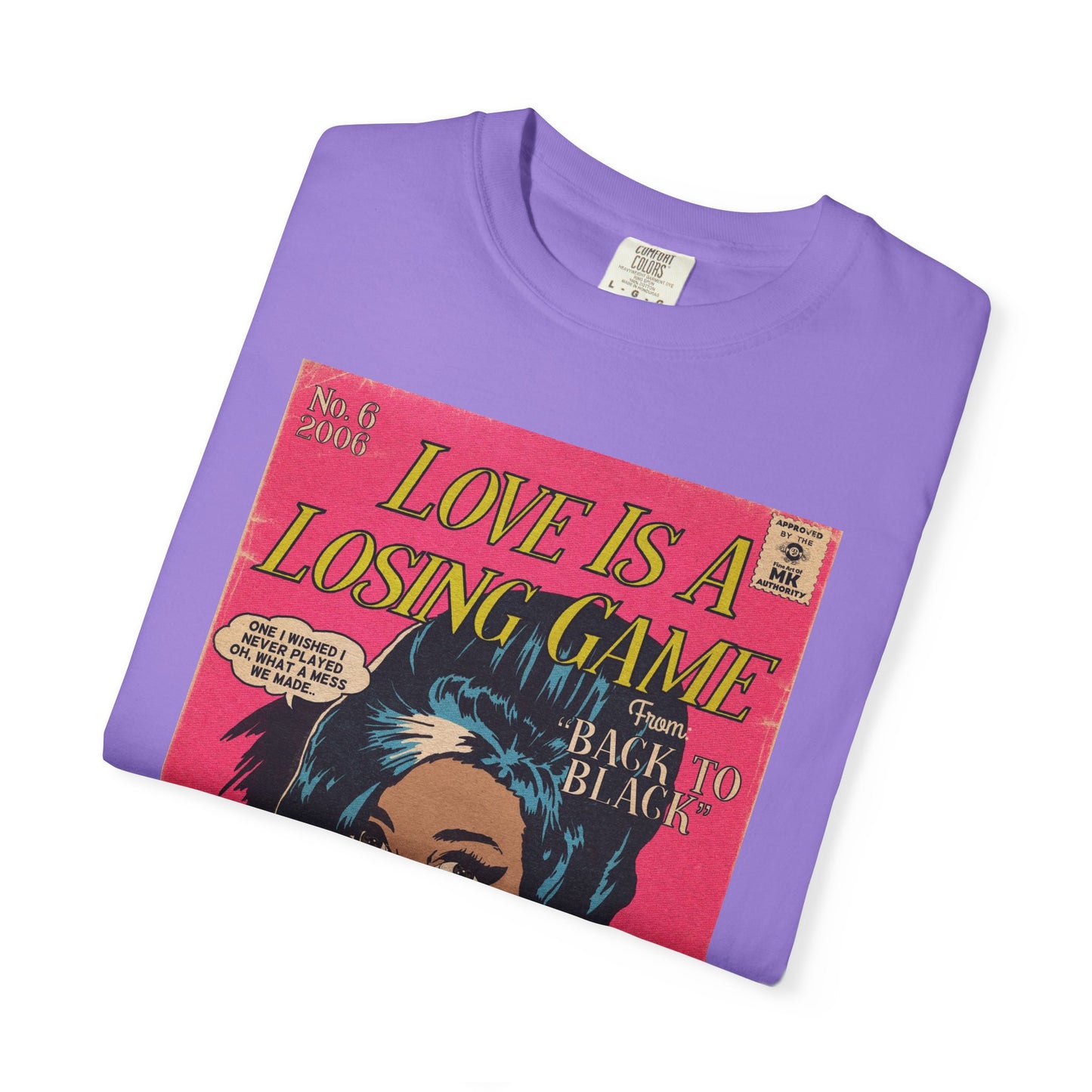 Amy Winehouse - Love is a Losing Game - Unisex Comfort Colors T-shirt