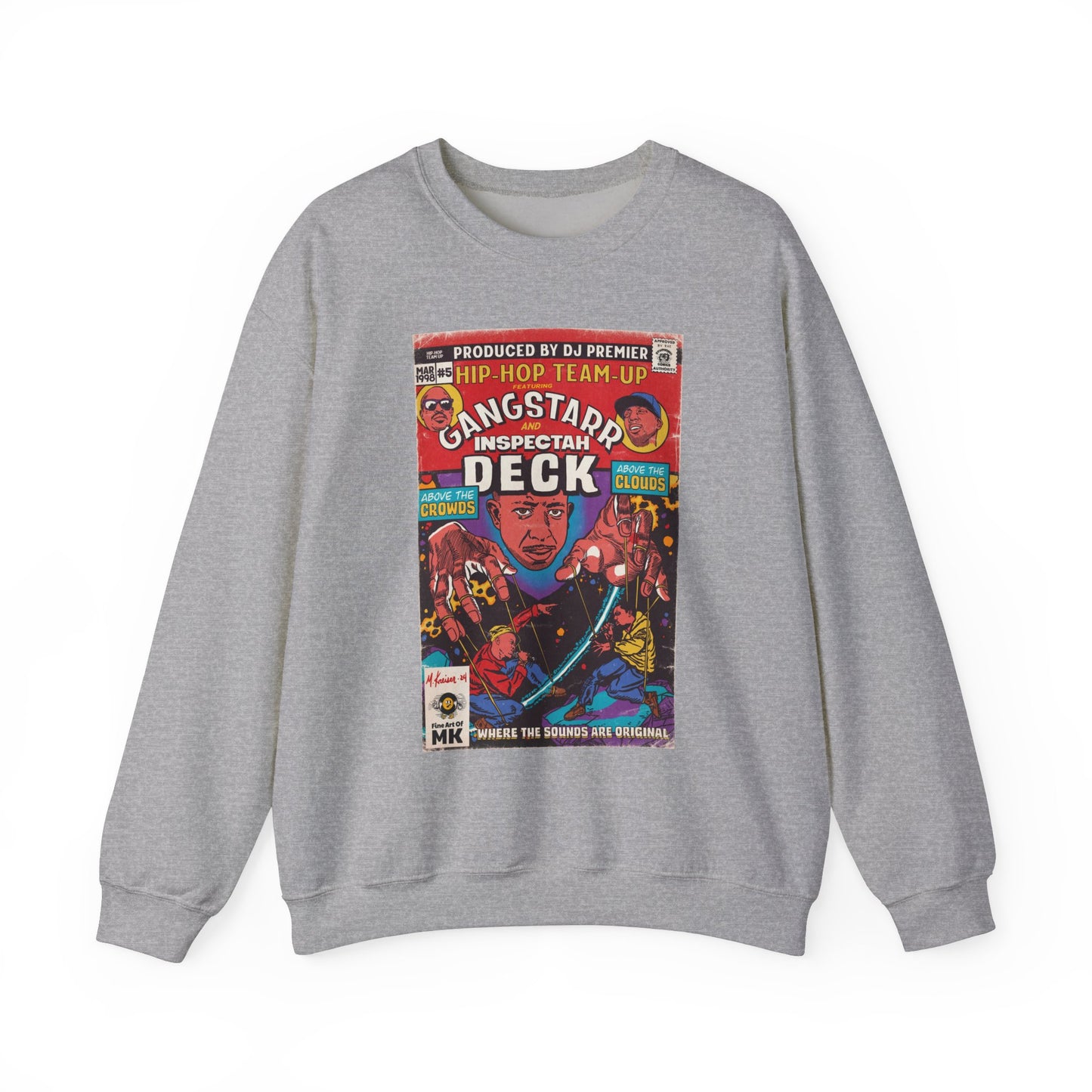 Gang Starr & Inspectah Deck - Above The Clouds - Unisex Heavy Blend™ Crewneck Sweatshirt