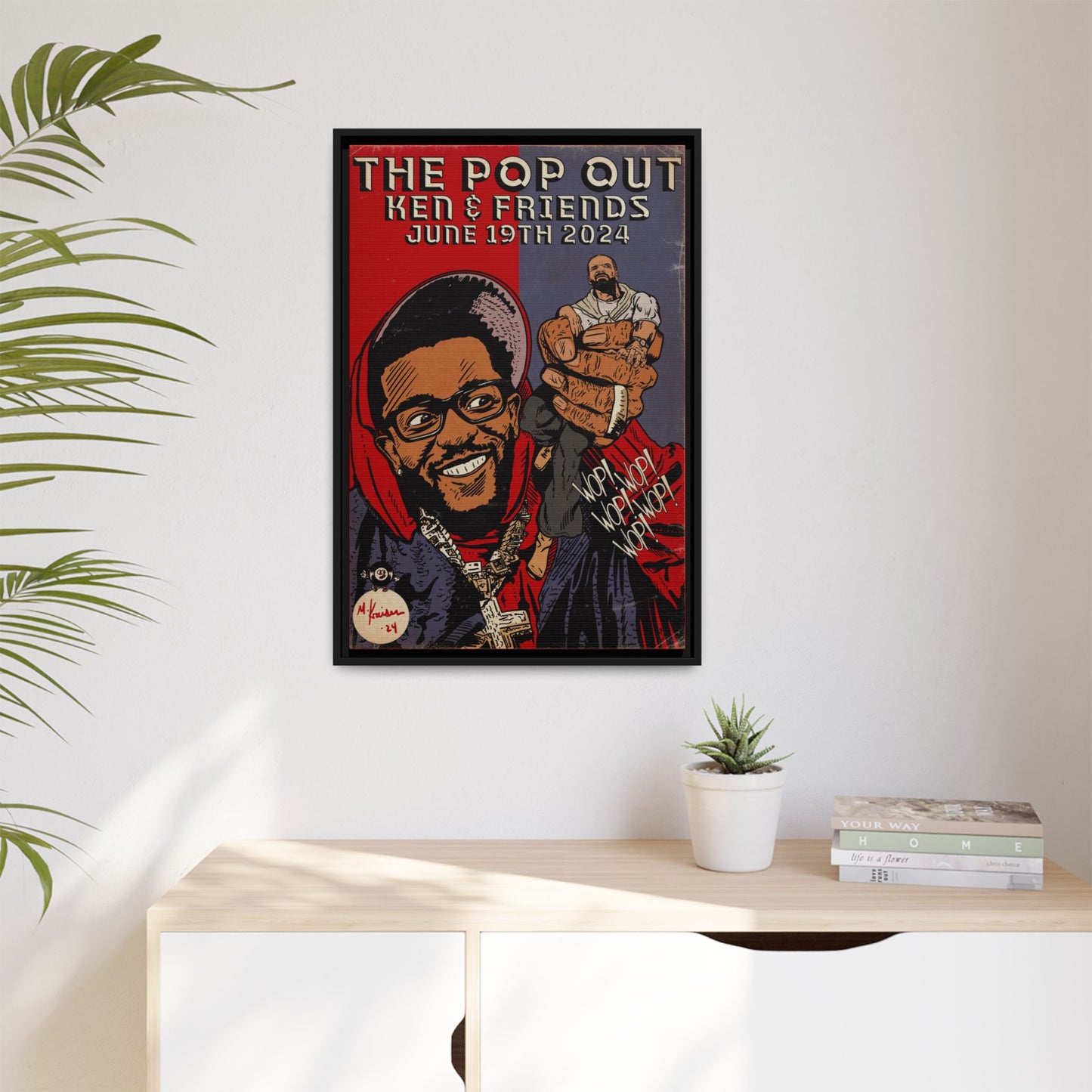 Kendrick Lamar - The Pop Out - Gallery Canvas Wraps, Vertical Frame