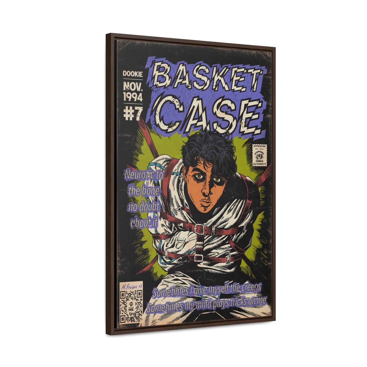 Green Day - Basket Case - Gallery Canvas Wraps, Vertical Frame