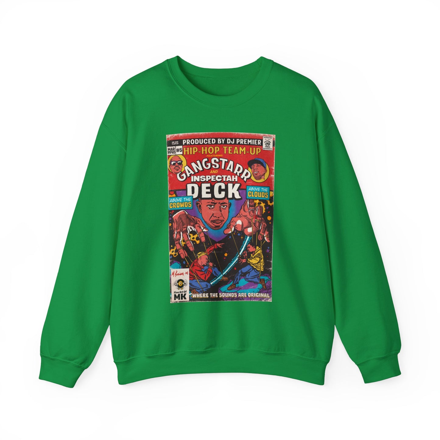 Gang Starr & Inspectah Deck - Above The Clouds - Unisex Heavy Blend™ Crewneck Sweatshirt
