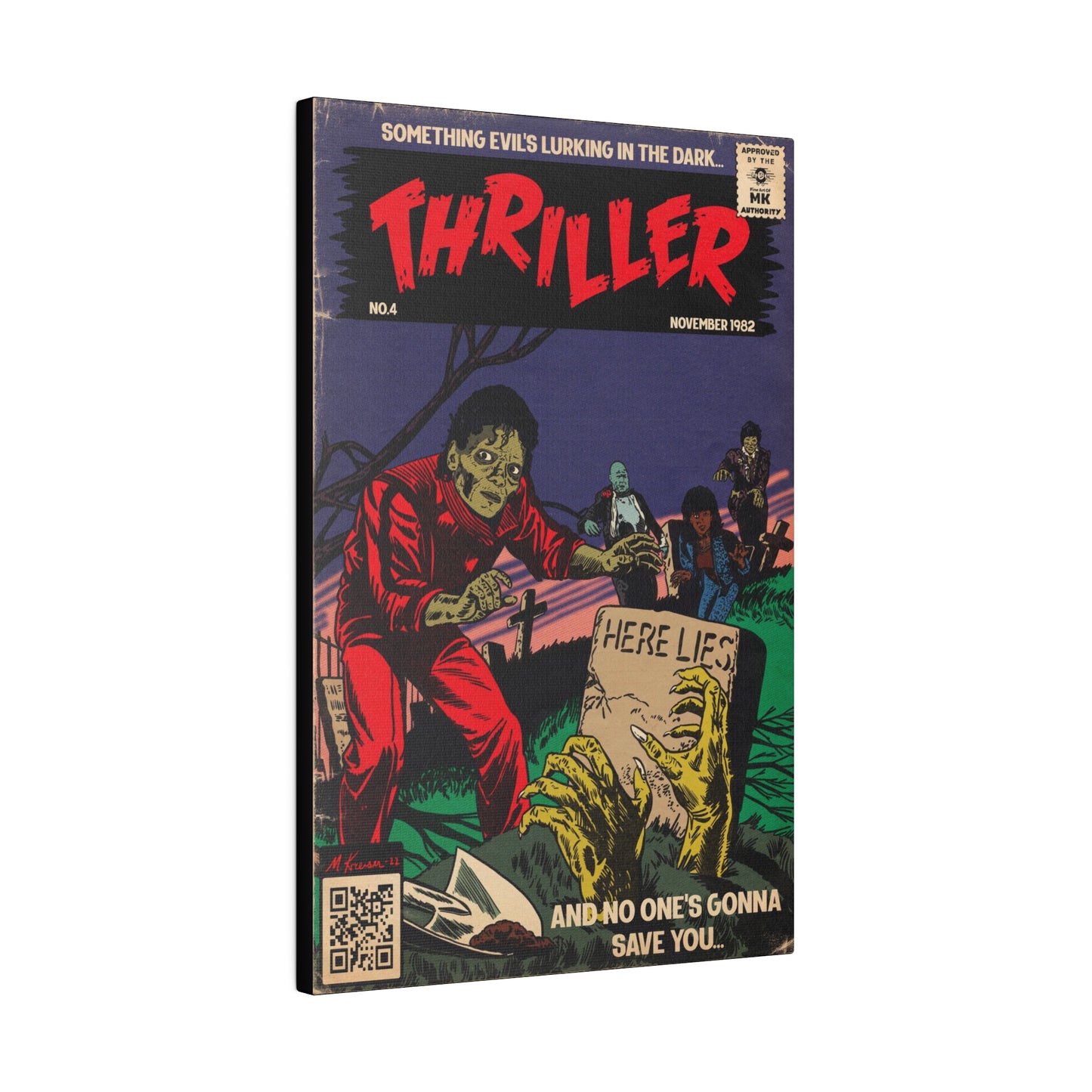 Michael Jackson - Thriller - Matte Canvas, Stretched, 0.75"