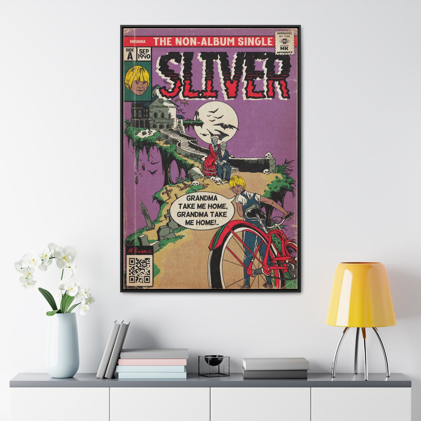 Nirvana - Sliver - Gallery Canvas Wraps, Vertical Frame