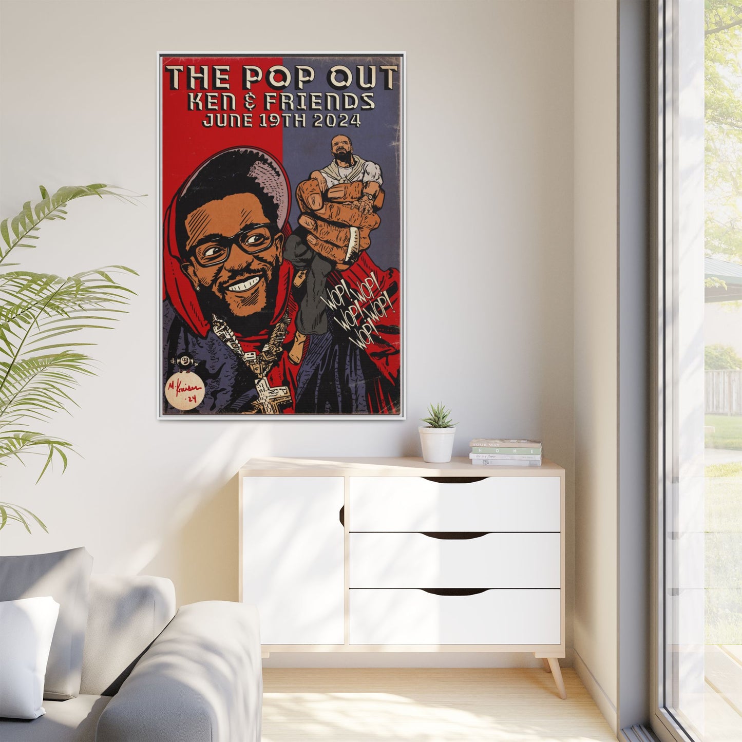 Kendrick Lamar - The Pop Out - Gallery Canvas Wraps, Vertical Frame