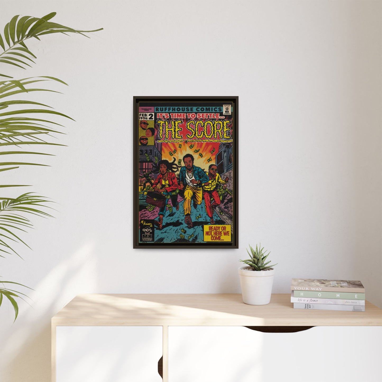 The Score - Matte Canvas, Framed (Multi-color)