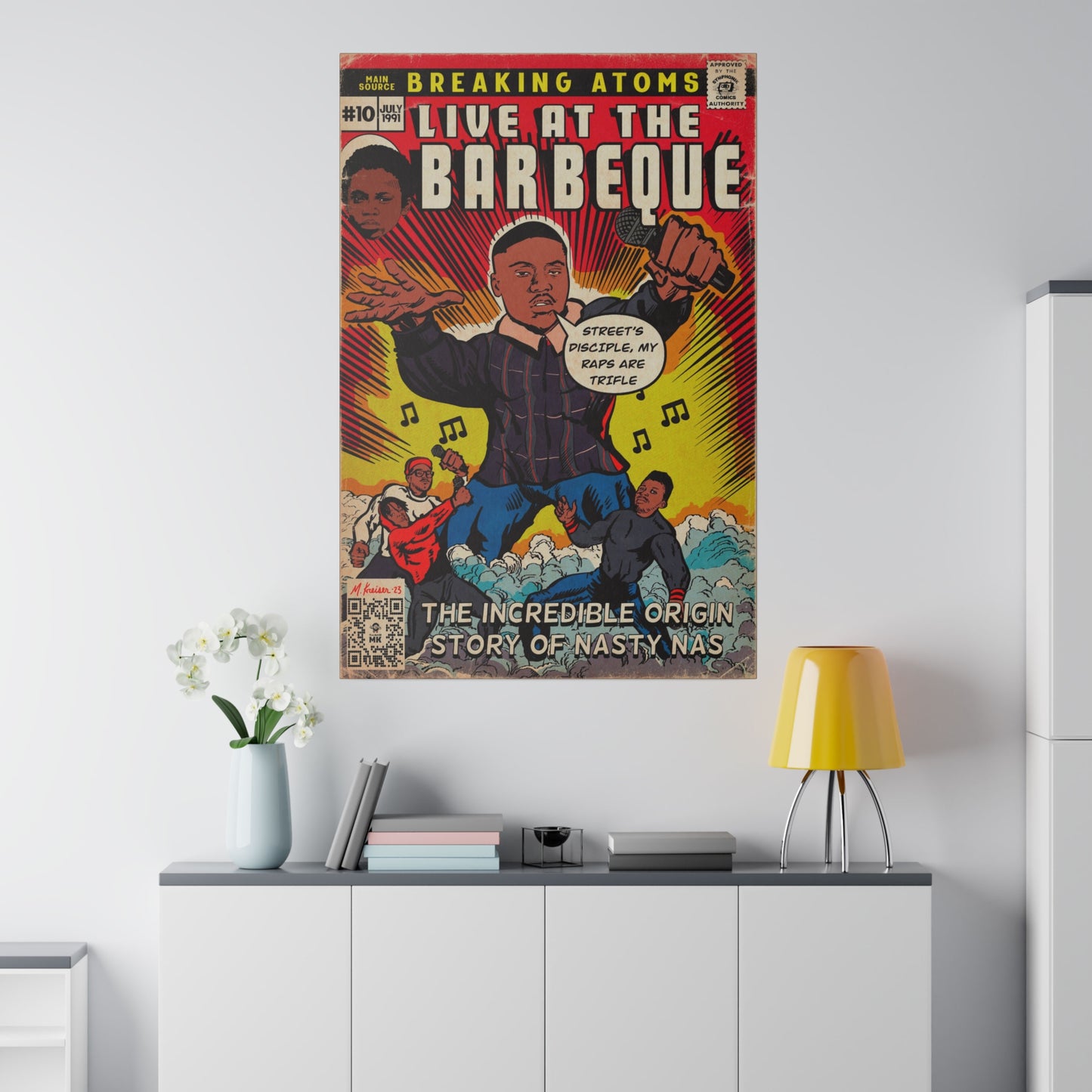 Live at the Barbeque - Matte Canvas, Stretched, 0.75"