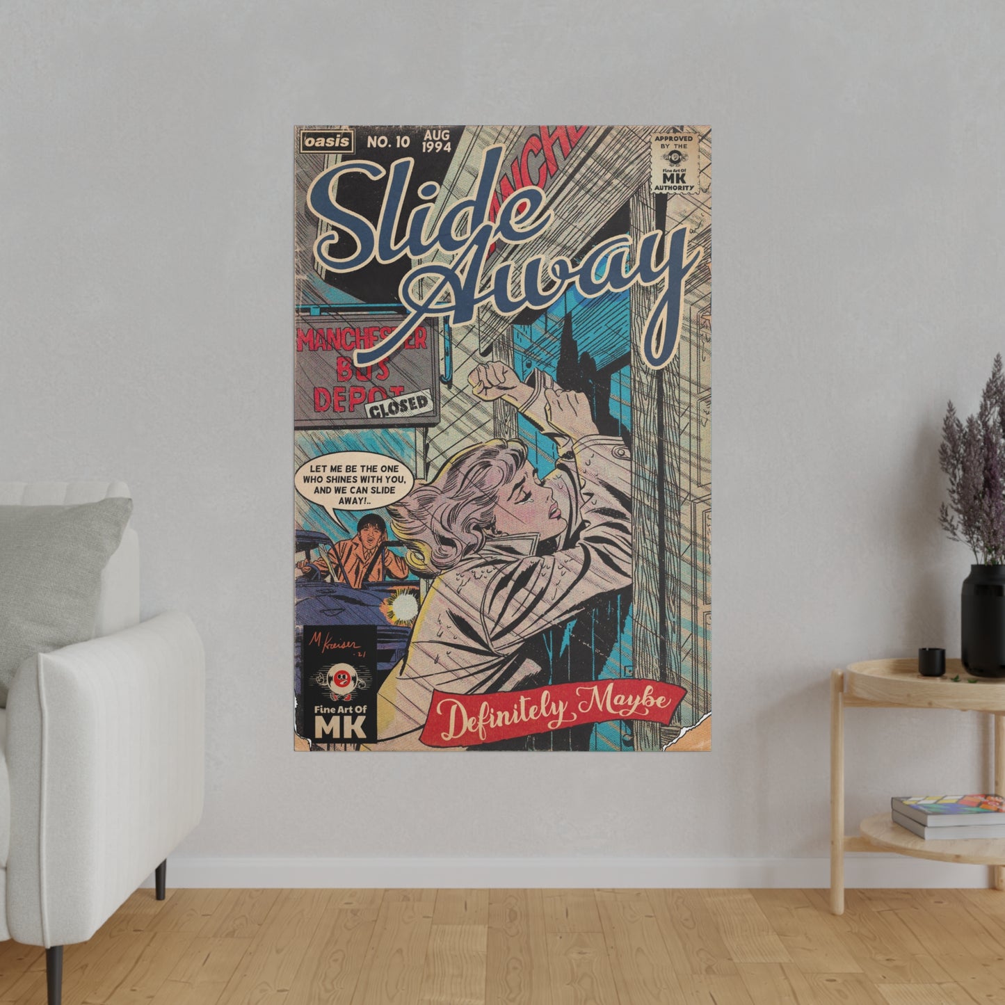 Oasis - Slide Away - Matte Canvas, Stretched, 0.75"