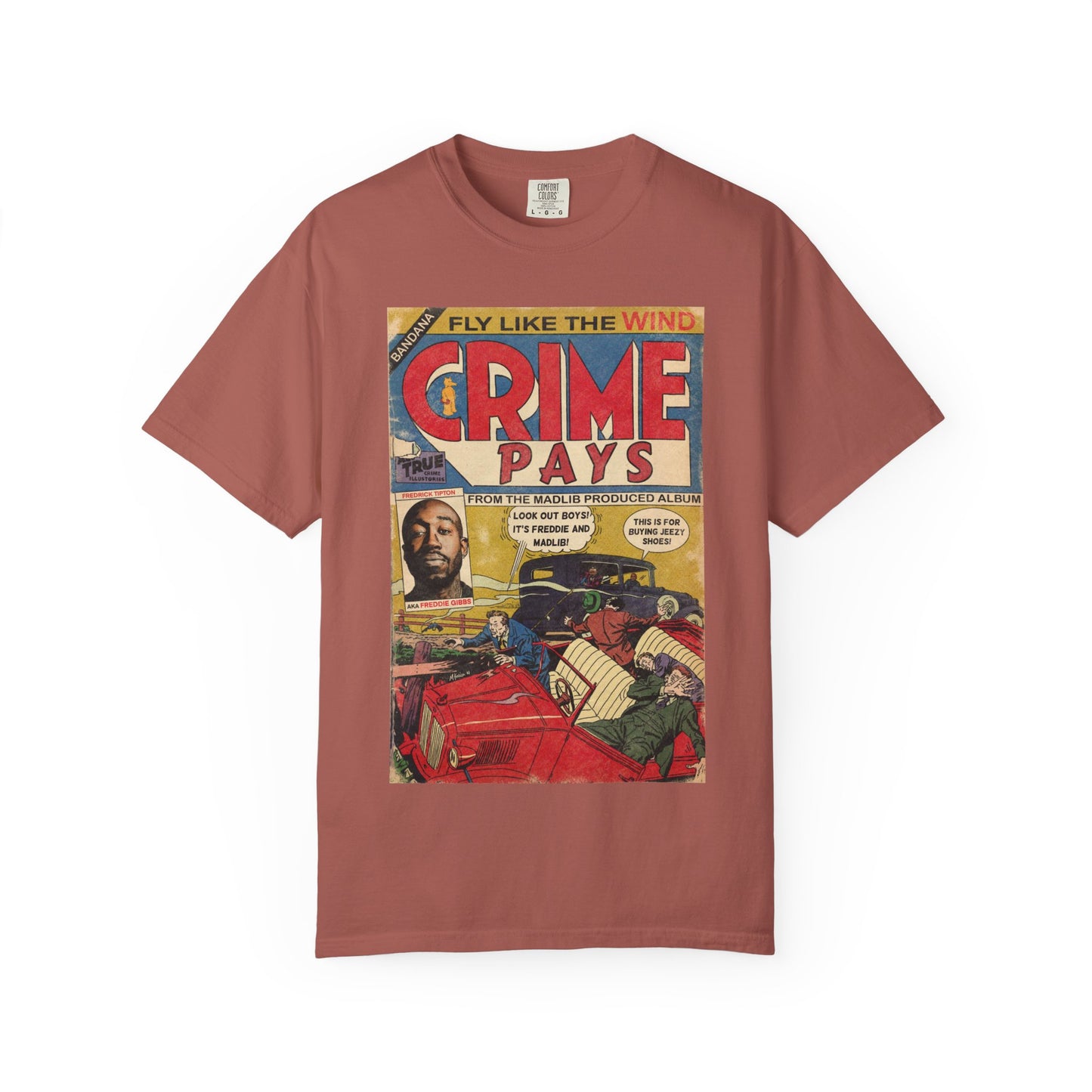 Freddie Gibbs & Madlib - Crime Pays - Unisex Comfort Colors T-shirt