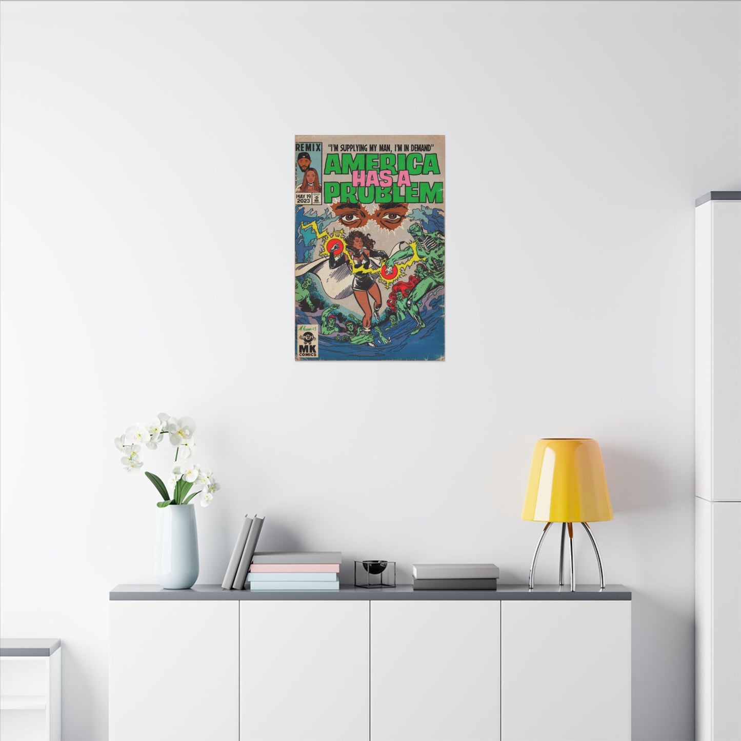 America Has A Problem - Matte Canvas, Stretched, 0.75"