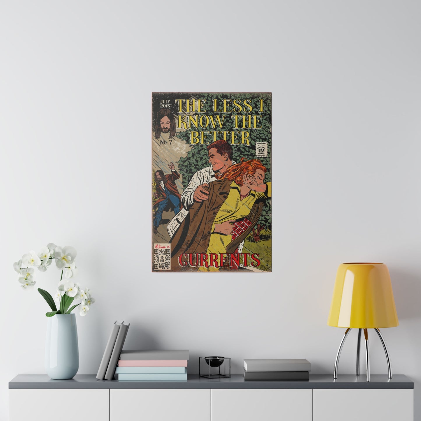 Tame Impala - The Less I Know The Better - Matte Canvas, Stretched, 0.75"