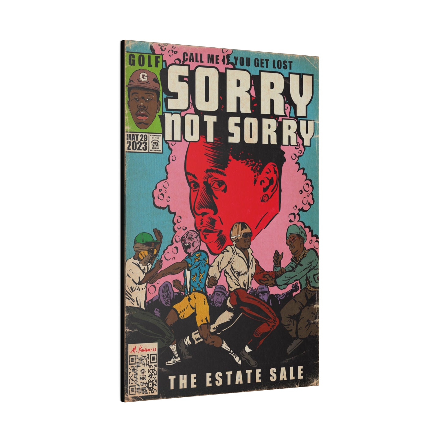 Tyler, The Creator - Sorry Not Sorry - Matte Canvas, Stretched, 0.75"