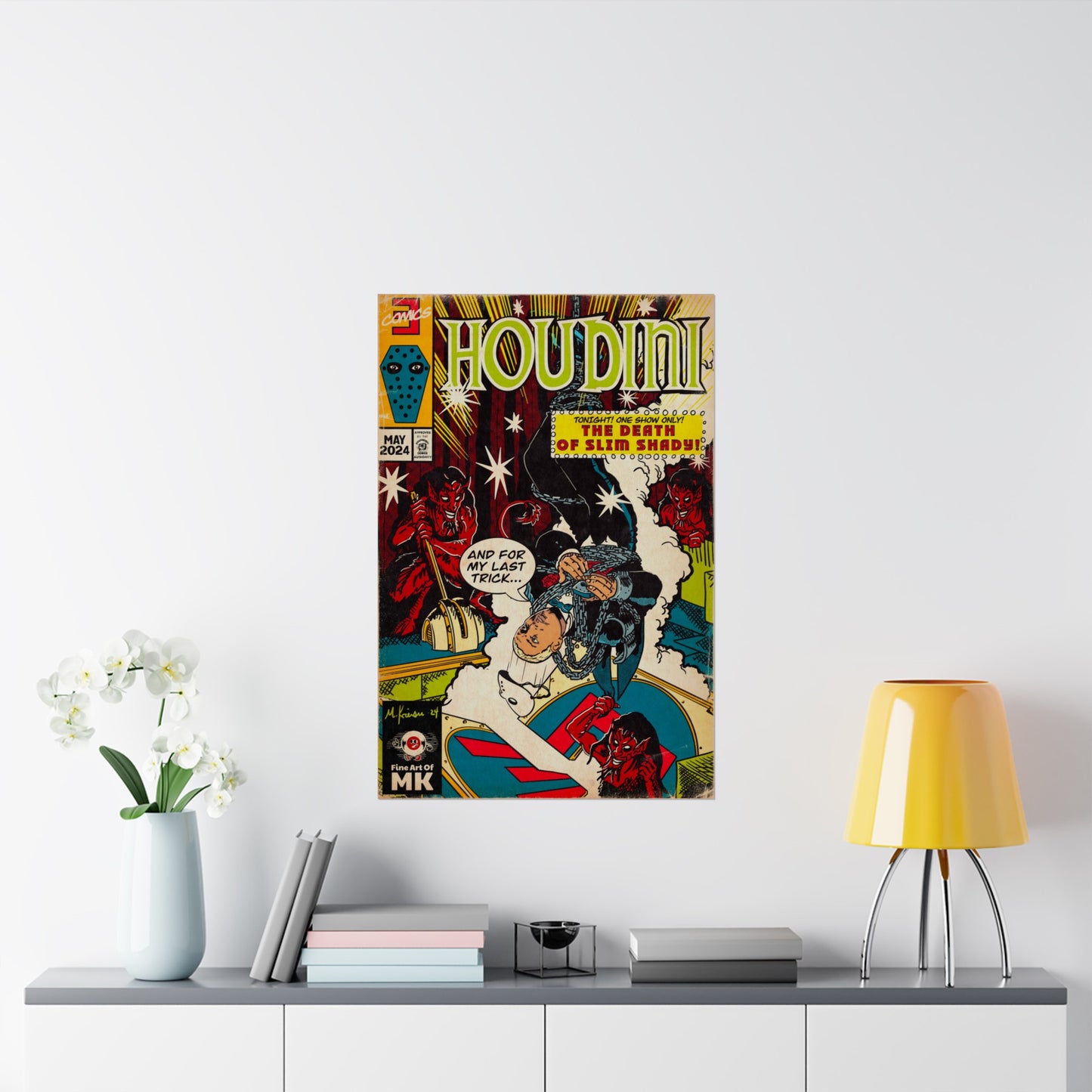 Houdini - Matte Vertical Poster