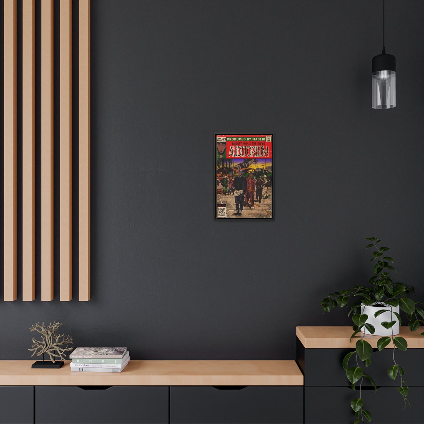 Mos Def & Slick Rick - Auditorium- Gallery Canvas Wraps, Vertical Frame