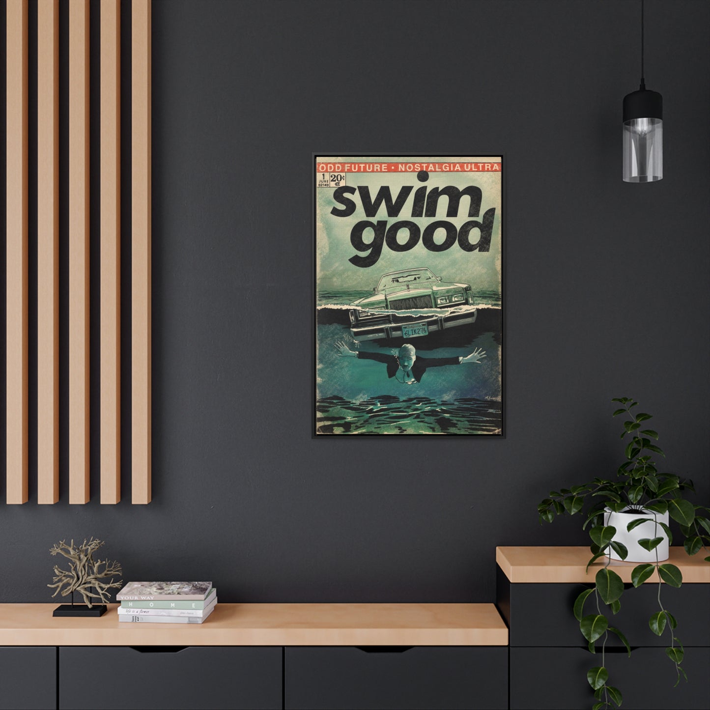 Frank Ocean - Swim Good - Gallery Canvas Wraps, Vertical Frame