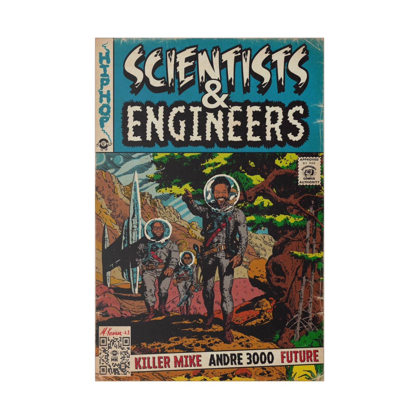 Killer Mike - Scientists & Engineers - Andre 3000 - Future - Matte Canvas, Stretched, 0.75"