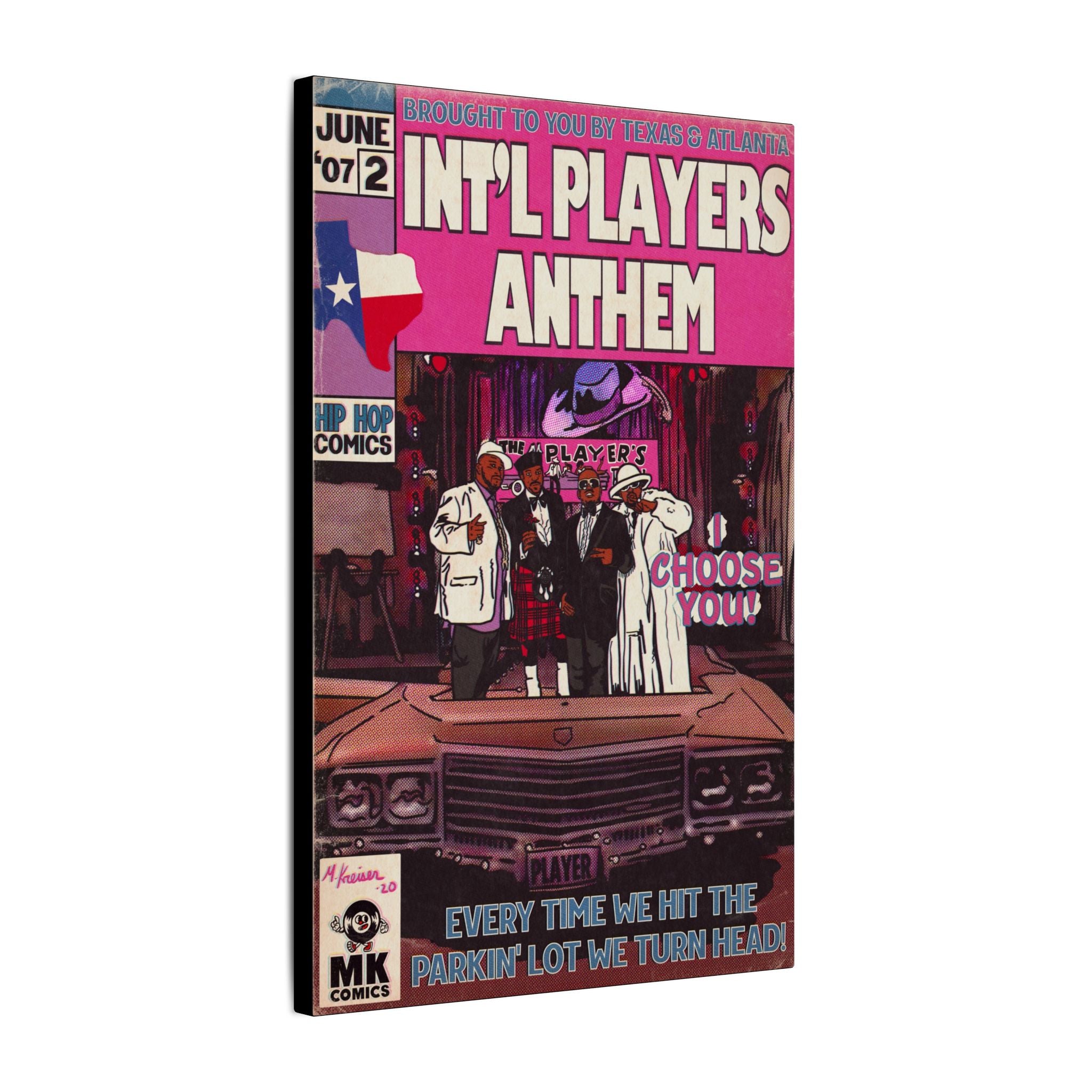 Int’l Players Anthem - Matte Canvas, Stretched, 0.75"