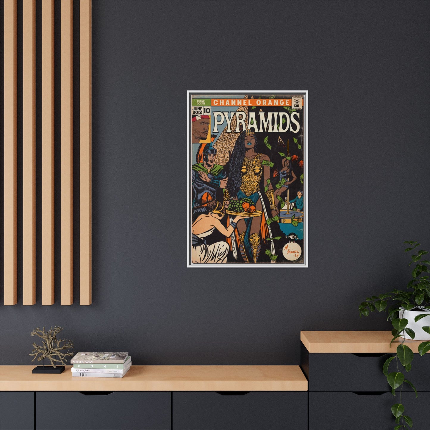 Frank Ocean - Pyramids - Gallery Canvas Wraps, Vertical Frame