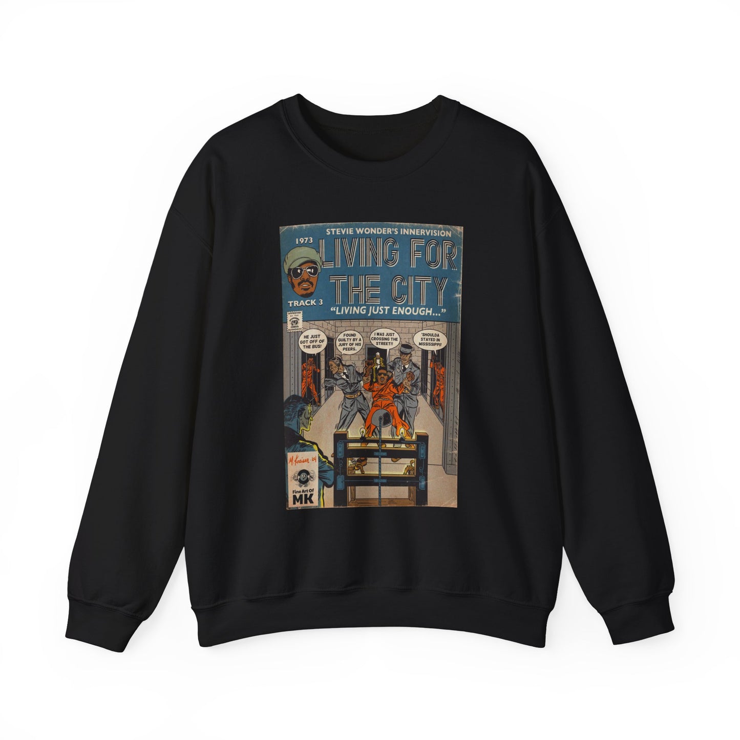 Stevie Wonder - Living For The City - Unisex Heavy Blend™ Crewneck Sweatshirt