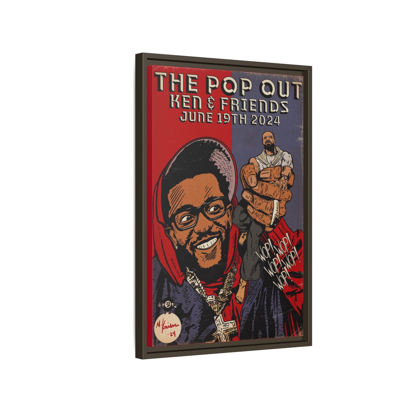 Kendrick Lamar - The Pop Out - Gallery Canvas Wraps, Vertical Frame