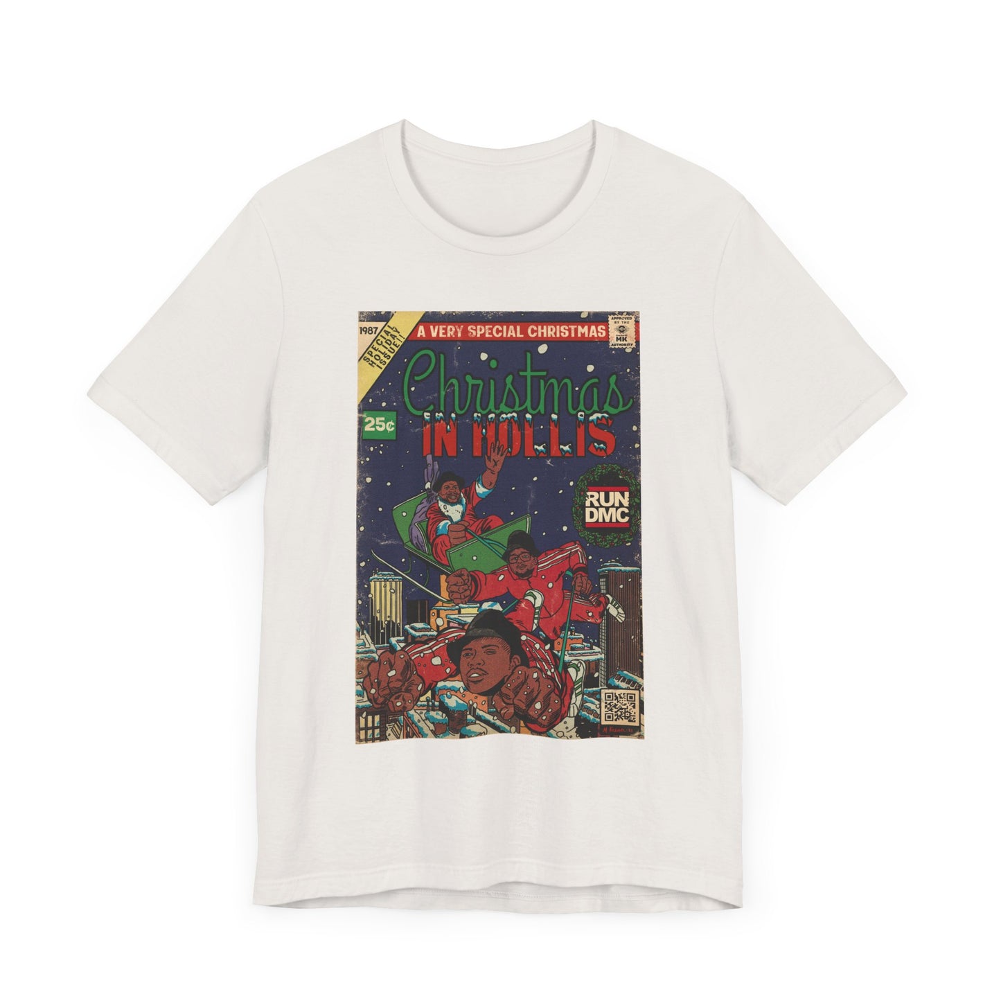 Christmas In Hollis - Hip Hop Comic Art - Unisex Jersey Short Sleeve Tee