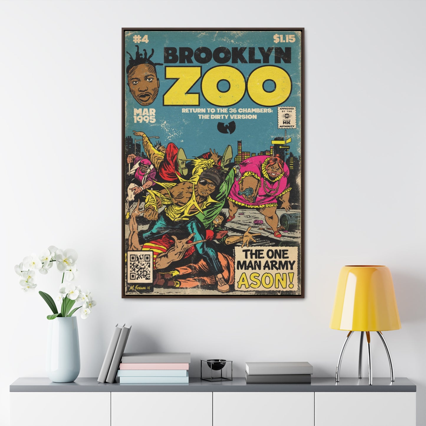Ol’ Dirty Bastard - Brooklyn Zoo - Gallery Canvas Wraps, Vertical Frame