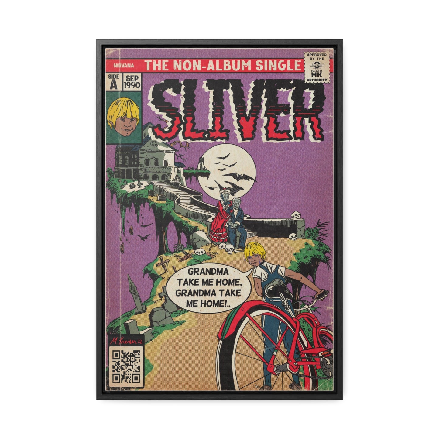 Nirvana - Sliver - Gallery Canvas Wraps, Vertical Frame