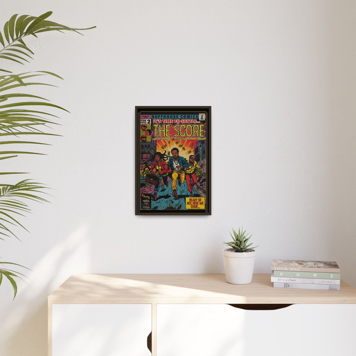 The Score - Matte Canvas, Framed (Multi-color)
