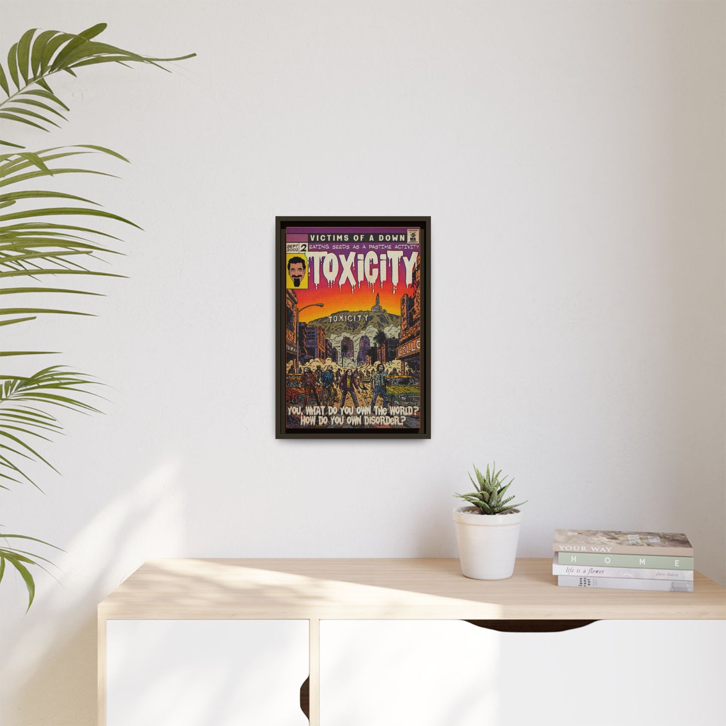 Toxicity - Matte Canvas, Framed (Multi-color)