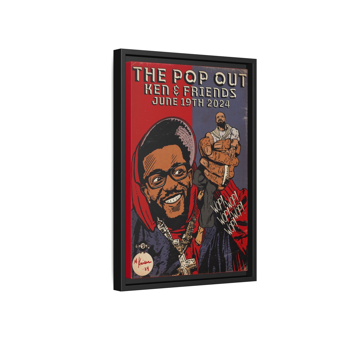 Kendrick Lamar - The Pop Out - Gallery Canvas Wraps, Vertical Frame