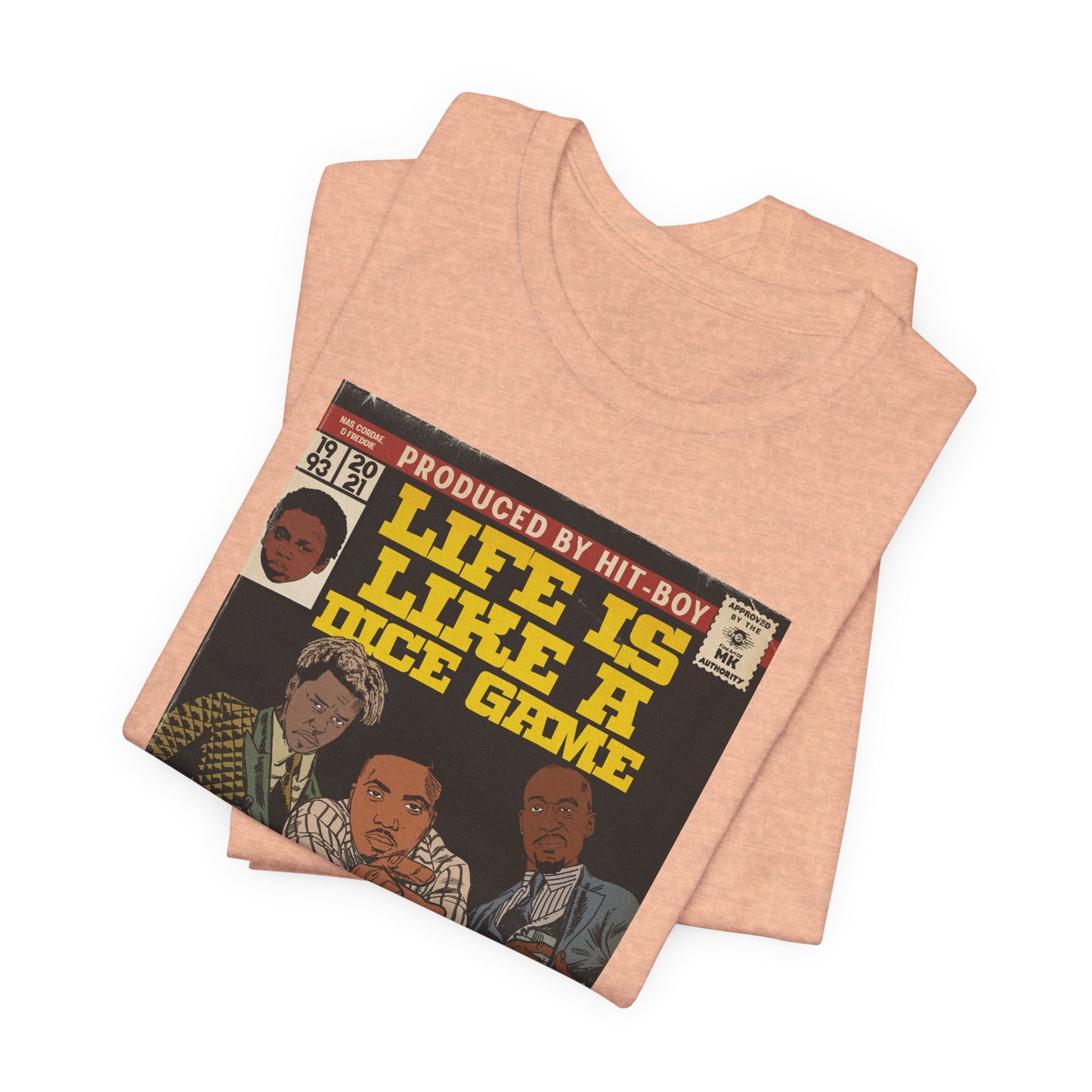 Nas, Gibbs, Cordae - Life is like a Dice Game - Unisex Jersey Short Sleeve Tee