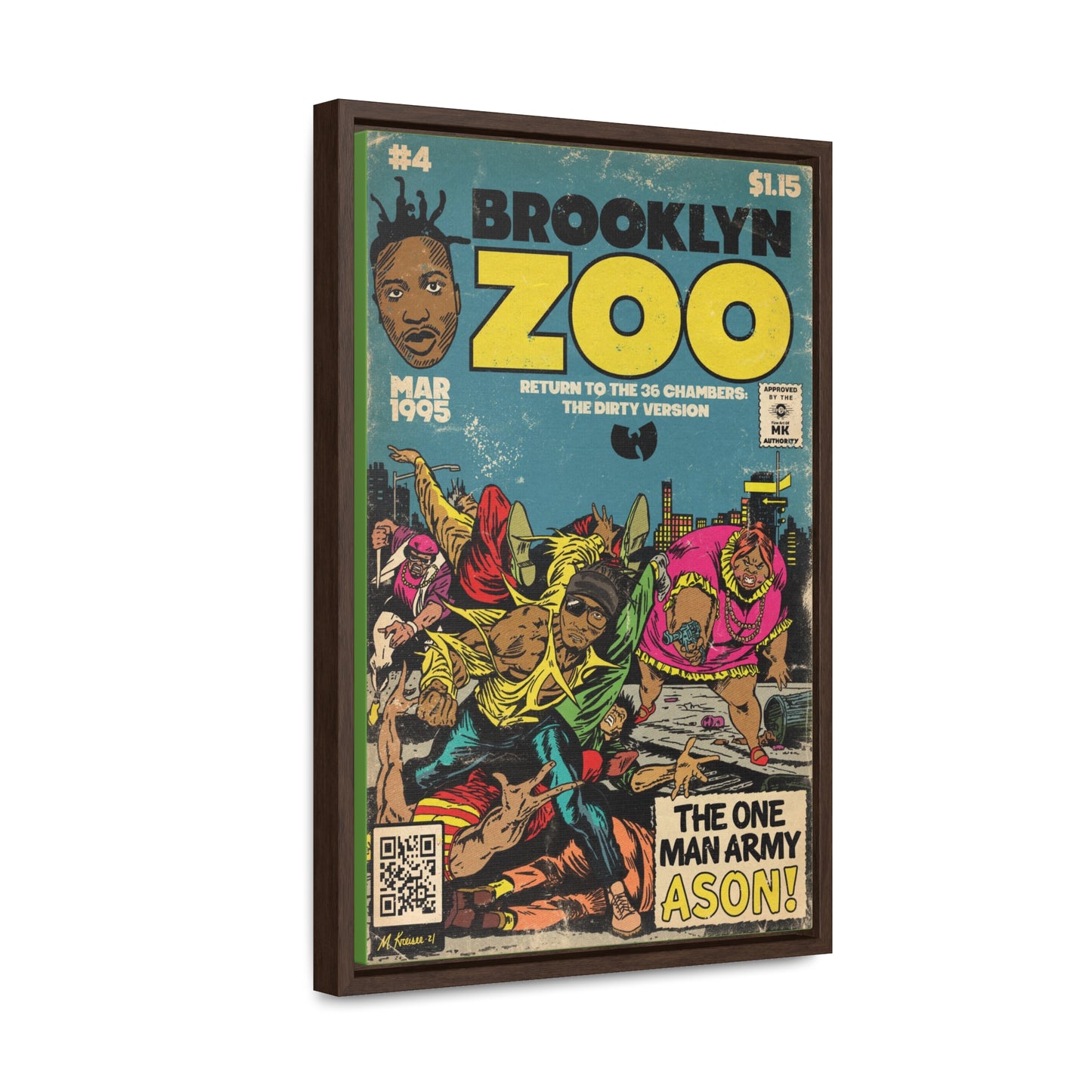 Ol’ Dirty Bastard - Brooklyn Zoo - Gallery Canvas Wraps, Vertical Frame