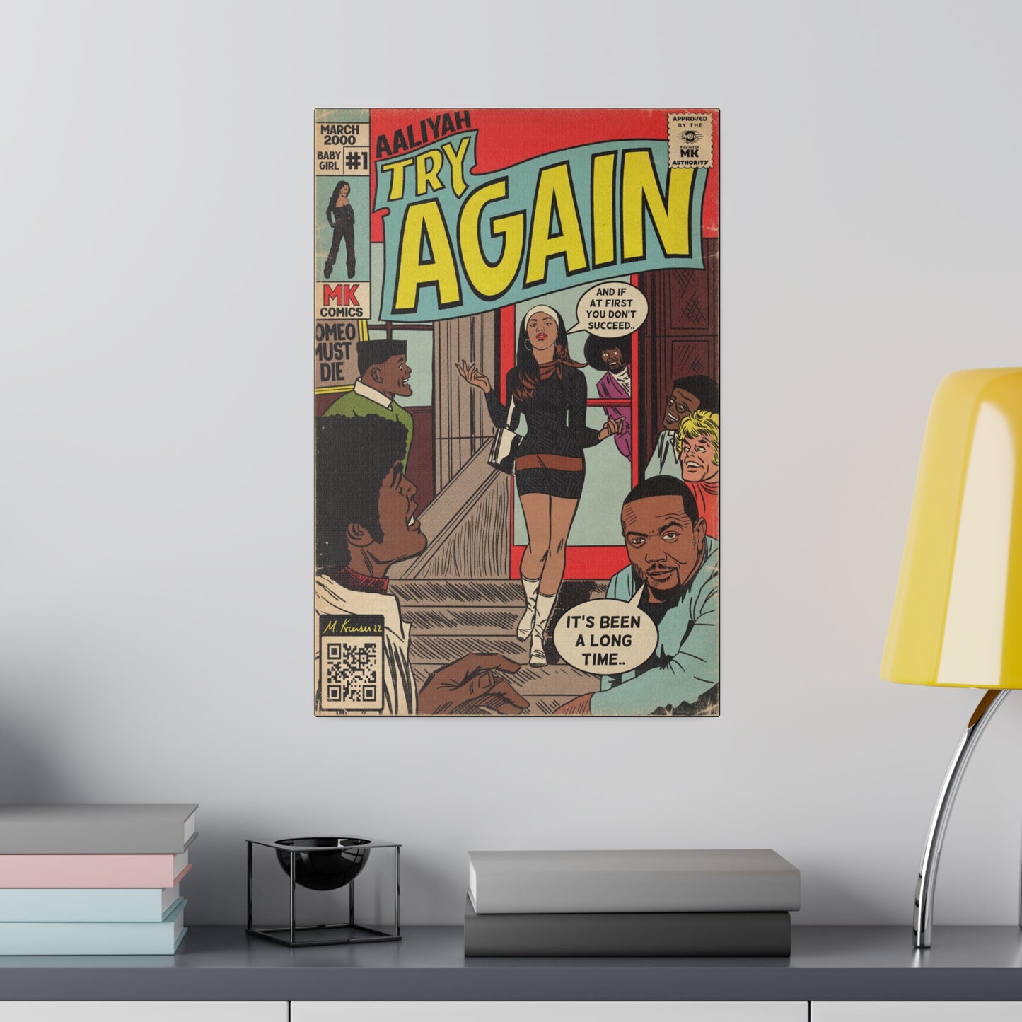 Try Again - Matte Canvas, Stretched