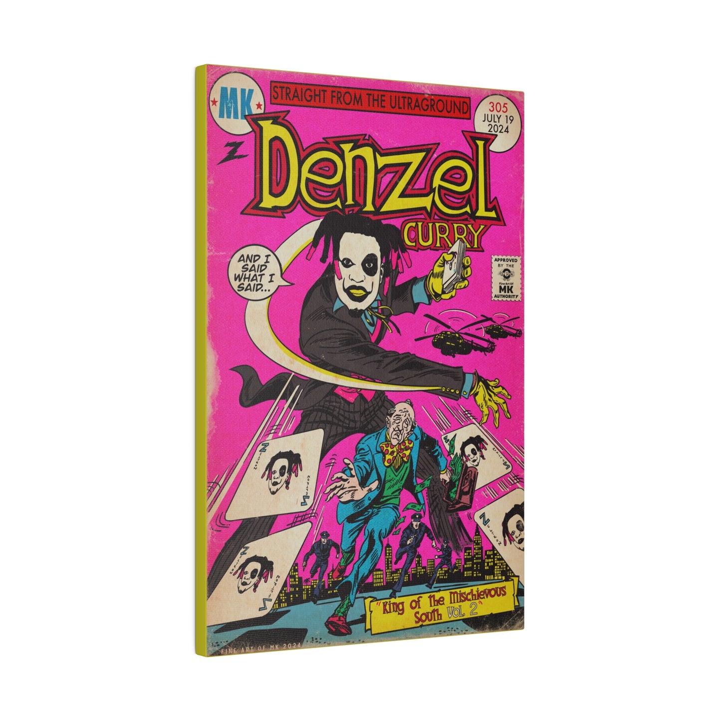 Denzel Curry - King of the Mischievous South 2 - Matte Canvas, Stretched, 0.75"