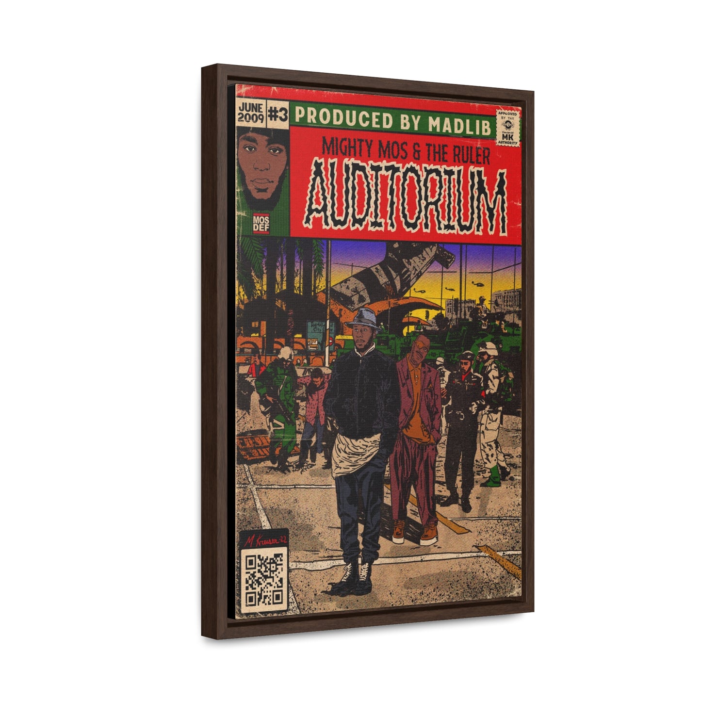 Mos Def & Slick Rick - Auditorium- Gallery Canvas Wraps, Vertical Frame