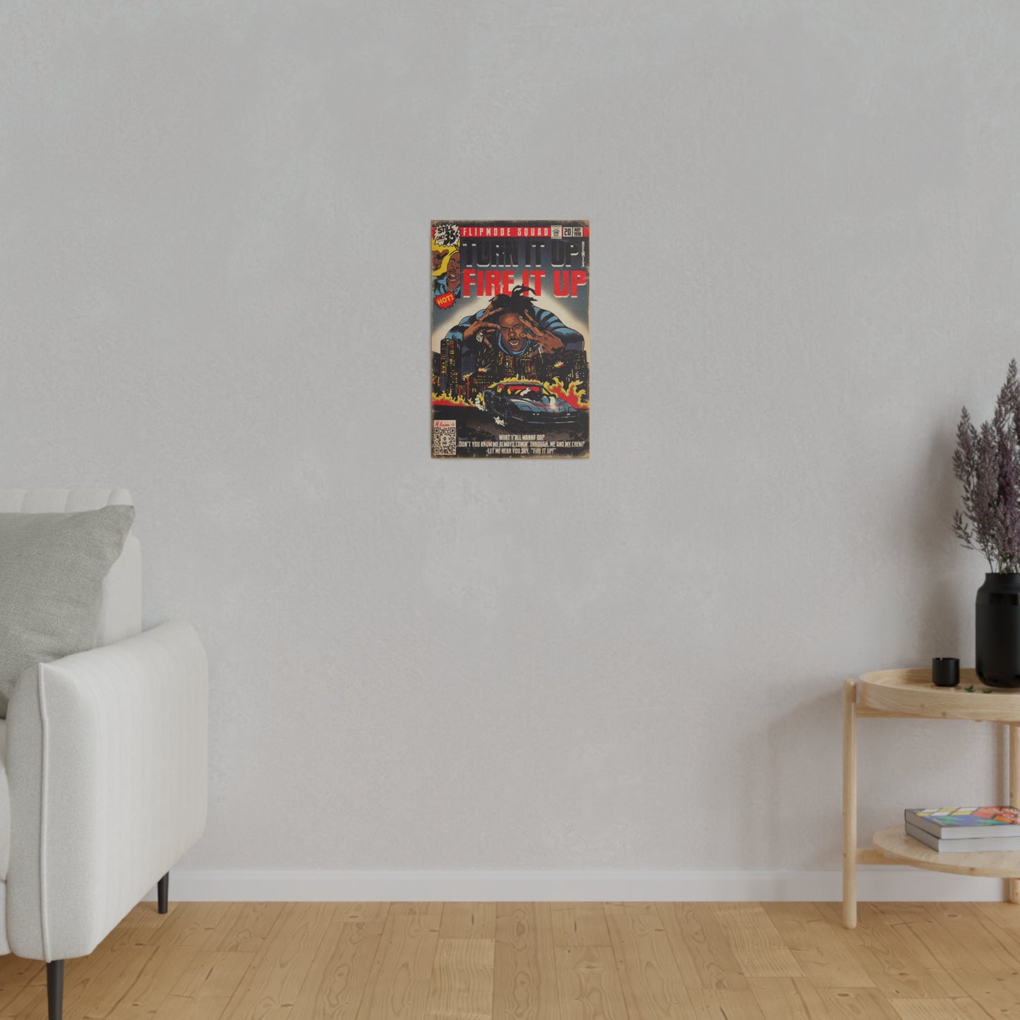 Busta Rhymes - Turn It Up/Fire It Up - Matte Canvas, Stretched, 0.75"