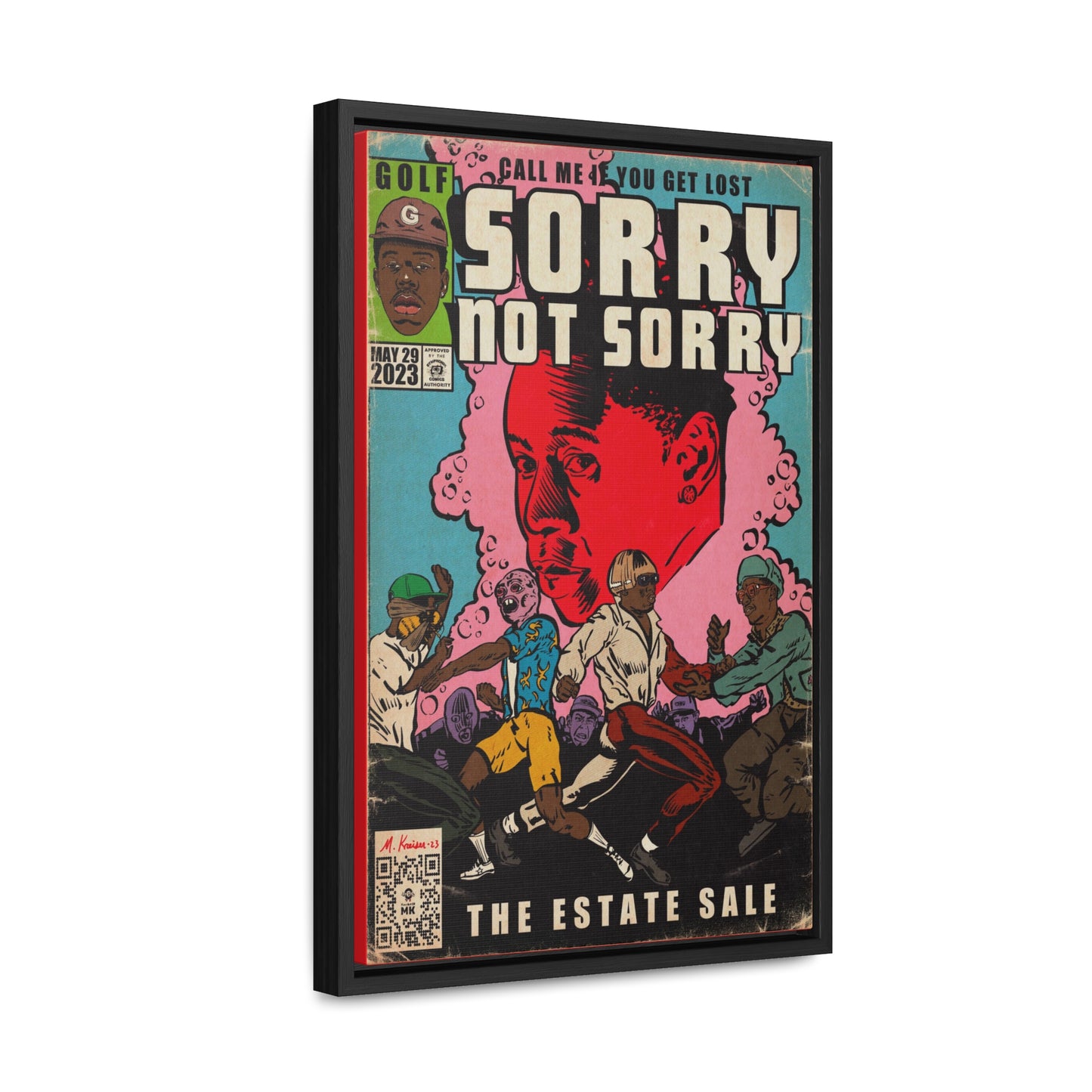 Tyler, The Creator - Sorry Not Sorry - Gallery Canvas Wraps, Vertical Frame