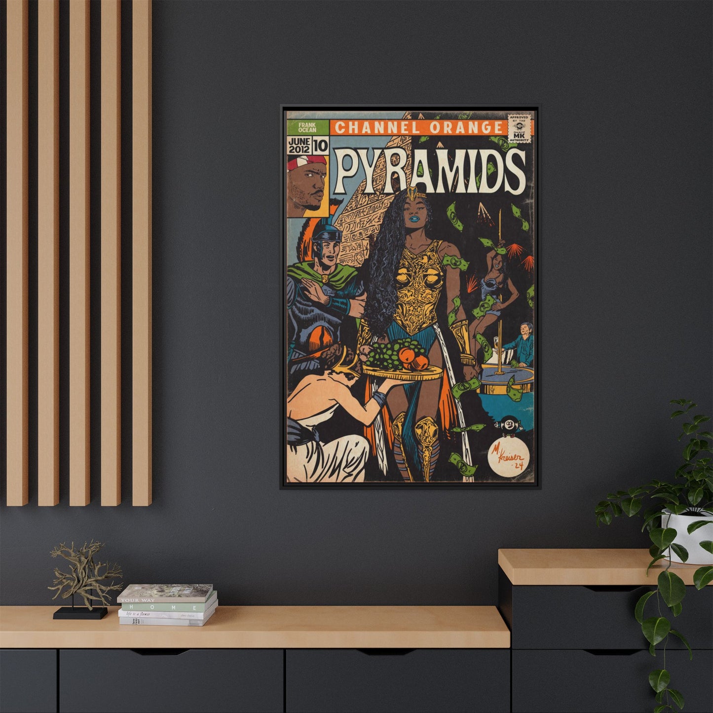 Frank Ocean - Pyramids - Gallery Canvas Wraps, Vertical Frame