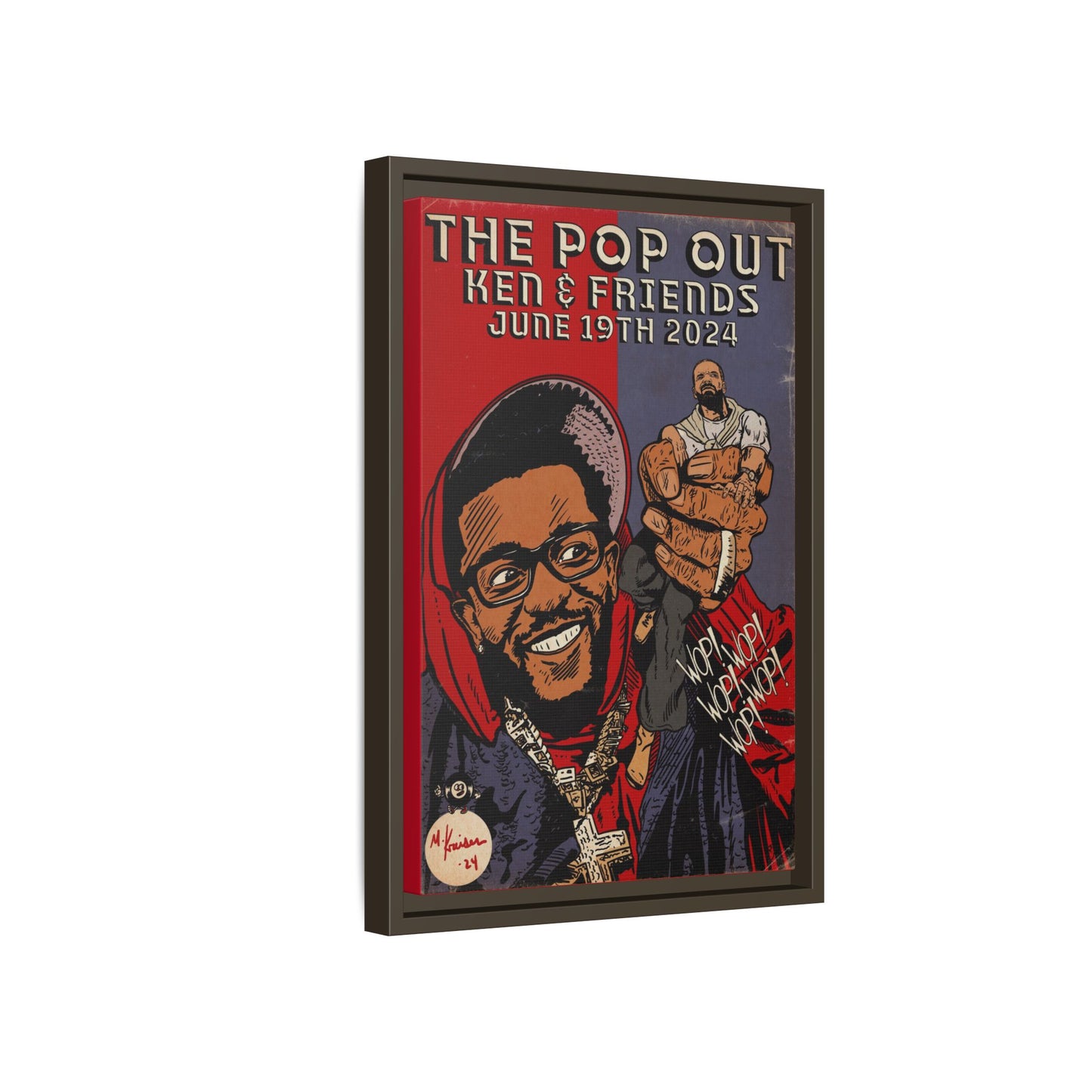 Kendrick Lamar - The Pop Out - Gallery Canvas Wraps, Vertical Frame
