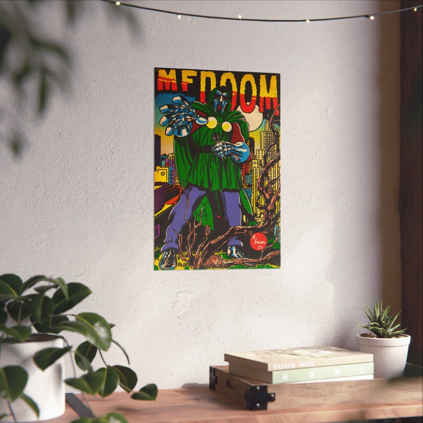 DOOM - Hip Hop Comics - Vertical Matte Poster