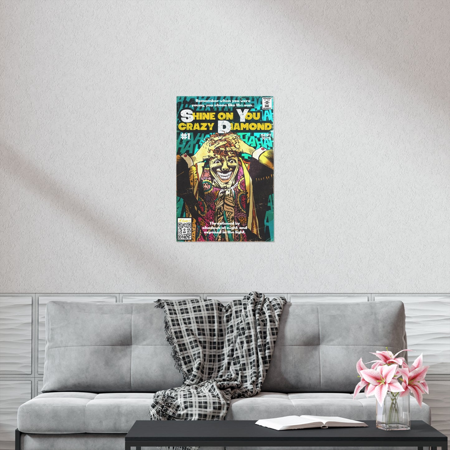 Pink Floyd - Shine on You crazy Diamond - Vertical Matte Poster