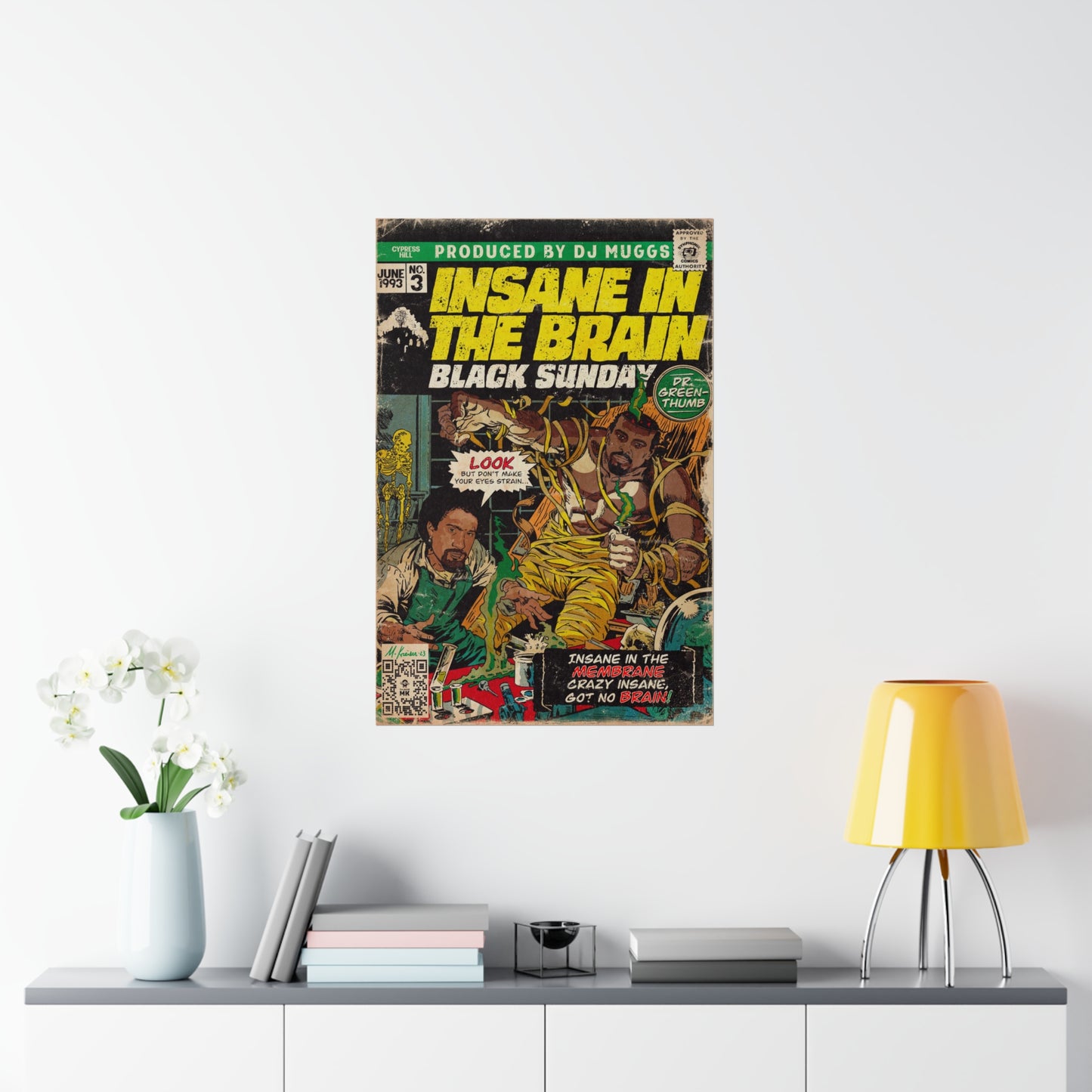 Insane In The Brain - Vertical Matte Poster
