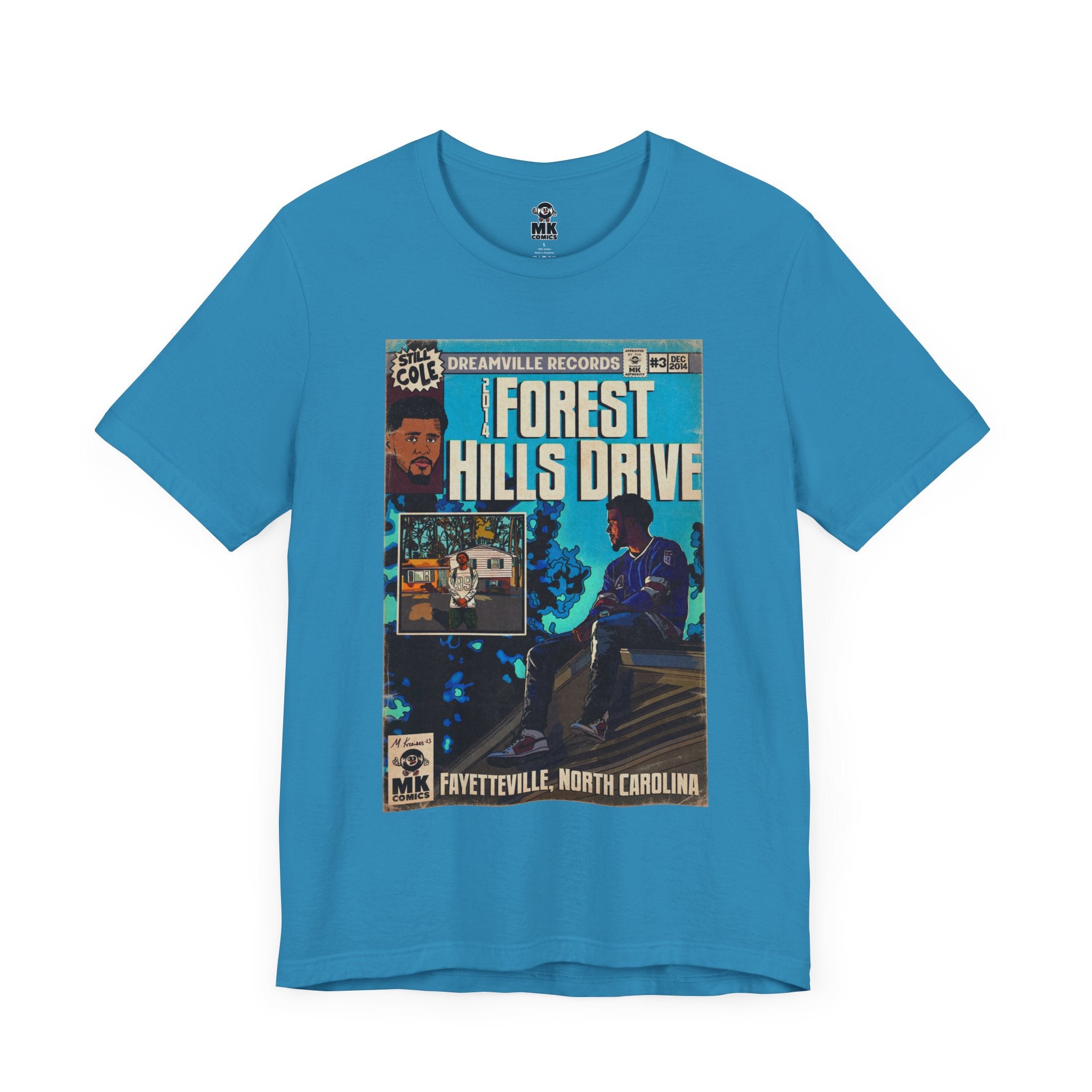 2014 Forest Hills Drive - Comic Book Art - Unisex Jersey Short Sleeve Tee