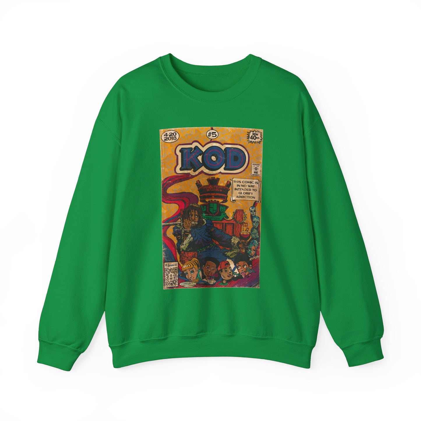 J.Cole - KOD - Unisex Heavy Blend™ Crewneck Sweatshirt