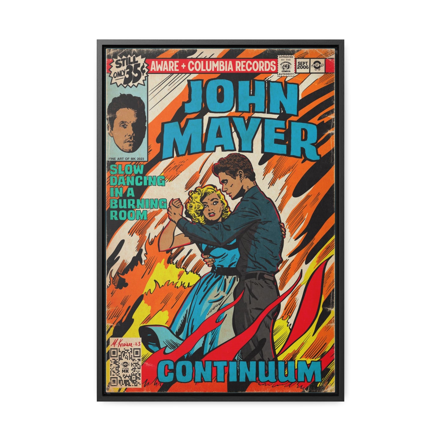 John Mayer - Slow Dancing in a Burning Room - Gallery Canvas Wraps, Vertical Frame