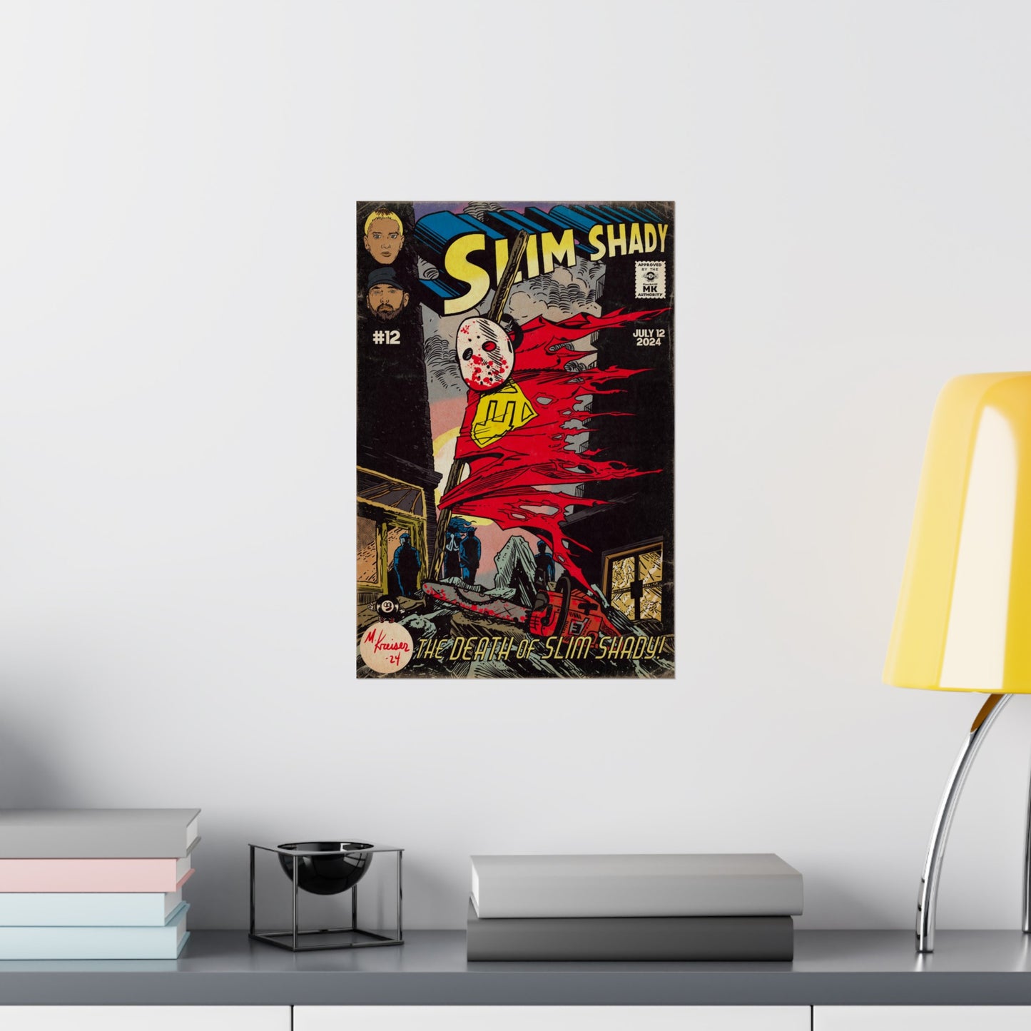 Death of Slim Shady - Matte Vertical Poster