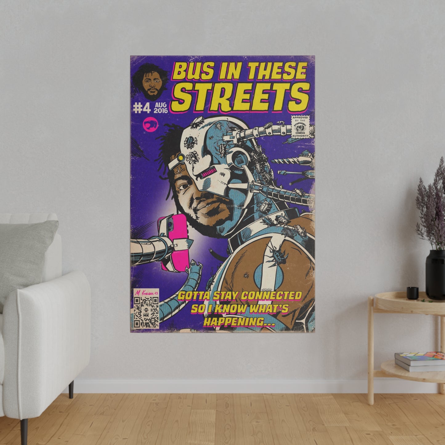 Thundercat - Bus In These Streets - Matte Canvas, Stretched, 0.75"