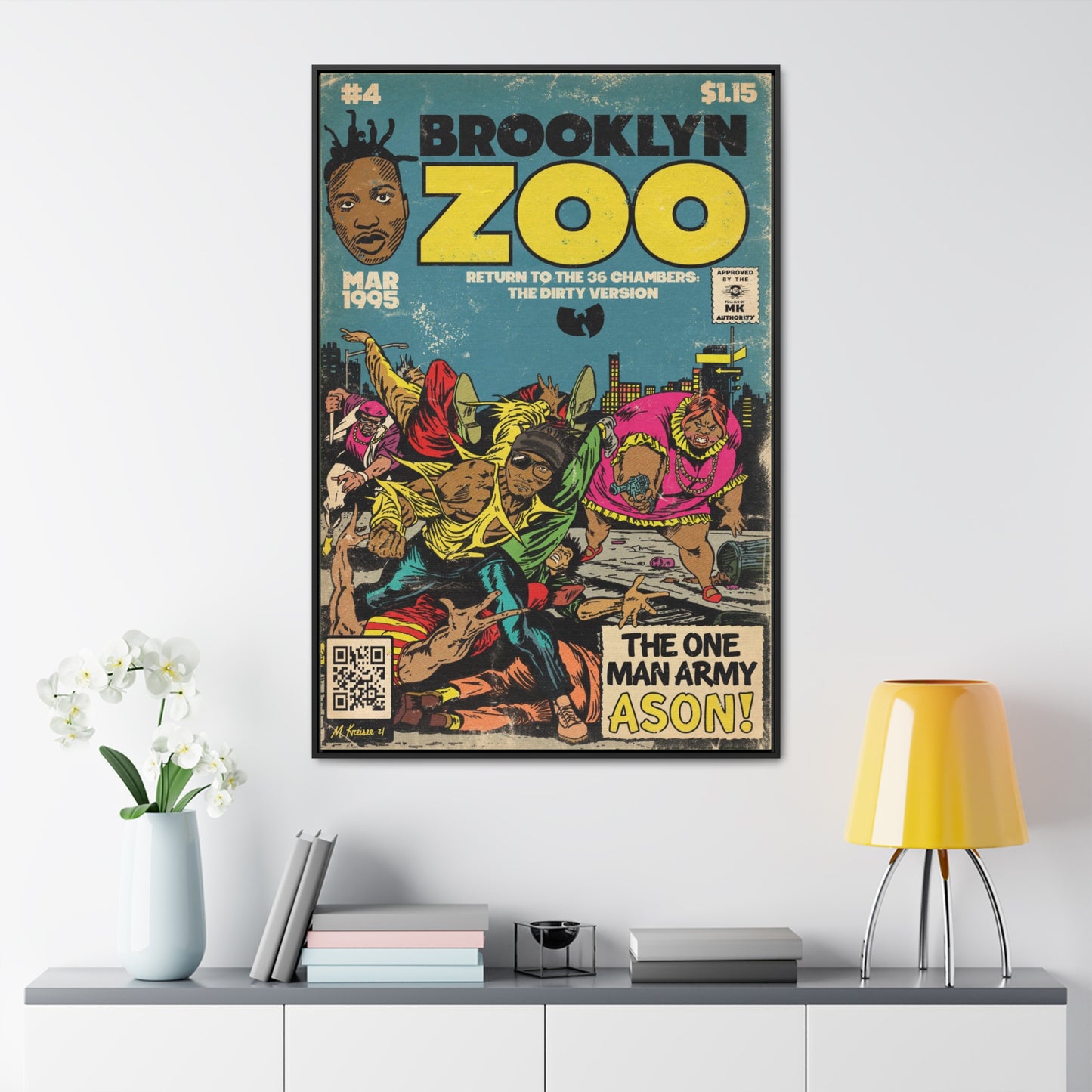 Ol’ Dirty Bastard - Brooklyn Zoo - Gallery Canvas Wraps, Vertical Frame